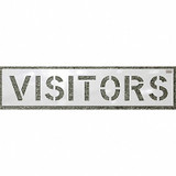 C.H. Hanson Stencil,Visitors,6 x 4 In. 70050