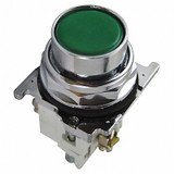 Eaton Non-Illuminated Push Button,30mm,Green 10250T23G
