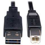 Tripp Lite Reversible USB Cable,Black,10ft L UR022-010
