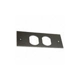Wiremold Duplex Faceplate Fitting,Black,Steel OFR47-D