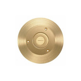 Hubbell Wiring Device-Kellems Floor Box Cover,Round,6-1/4 in.,Brass SF2525