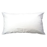 R & R Textile Pillow, King , 37x21 In., White  X11302