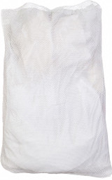 Sim Supply Mesh Laundry Bag,White,Polyester,PK12  GT245165
