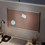 Quartet Cubicle Bulletin Board,Silver Frame ARCB3018