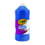 Crayola® Artista Ii Washable Tempera Paint, Blue, 32 Oz Bottle 543132042
