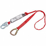 3m Protecta Shock-Absorbing Tie-Back Lanyard,Red 1340040