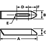 Te-Co Fixture Clamp,Steel 30504