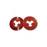 3m Disc Face Plate,5 in Dia,Red,PK10 81732