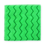 Rubbermaid Commercial Microfiber Cloth,16" x 16",Green,PK12 FGQ62000GR00