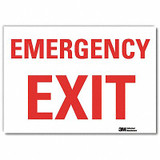 Lyle Emrgncy Sign,10x14in,Reflective Sheeting U7-1074-RD_14X10
