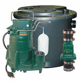 Zoeller Sink Drain Pump System,Integral,1/2 HP 131-0007