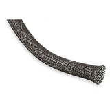 Techflex Braided Sleeving,1.250 In.,50 ft.,Black FRN1.25TB50