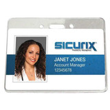 Sicurix Government Badge Holder,Horizontal,PK50  BAU 67870