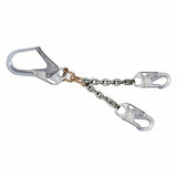 Honeywell Miller Positioning Lanyard,Silver,Fixed  6756RS-Z7/