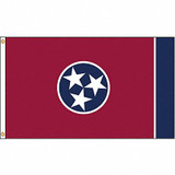 Nylglo Tennessee Flag,5x8 Ft,Nylon  145180