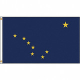 Nylglo Alaska Flag,4x6 Ft,Nylon 140170