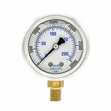 Pic Gauges Pressure Gauge,1/8 in. NPT,2 in. 201L-208P