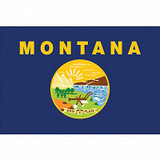 Nylglo Montana State Flag,3x5 Ft 143160