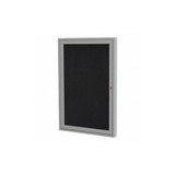 Ghent Enclosed Bulletin Board,Tack,Blk PA12418TR-BK