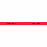 Sim Supply Barricade Tape, Red, 1,000 ft L, 3 in  3 X 1000' 4 MIL