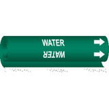 Brady Pipe Marker,Water,5 in H,8 in W 5786-O