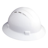 Erb Safety Hard Hat,Type 1, Class C,Pinlock,White 19331