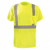 Occunomix Short Sleeve T-Shirt,3XL,ANSI Class 2 LUX-SSTP2BX-Y3X