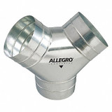 Allegro Industries Duct to Duct Connector,8 in. W,Slvr 9500-Y