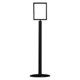 Tensabarrier Sign Holder,8-1/2In x 11In Frame,Black  1310U-33-8511HD-V