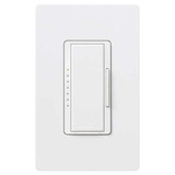 Lutron Lght Dmr,Switch Only,120V AC,Wht MRF2-600M-WH