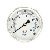 Pic Gauges Pressure Gauge,1/4 in. NPT,4 in. 202L-404F