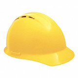 Erb Safety Hard Hat,Type 1, Class C,Pinlock,Yellow 19252
