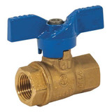 Jomar Valve Manual 2-Way Ball Valve,IPS,Brass 101-402