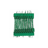 Brady Pull-Tight Seals,Green,Unfinished,PK100 95144