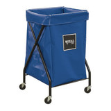 Royal Basket Trucks X-Frame Cart,6 Bu,Blue Vinyl  G06-BBX-XFA-3ONN