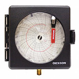 Dickson Circ Chart Recorder, 4in Dia, 24hr/7day PW476
