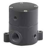 Plast-O-Matic Shut-Off Valve,Pneumatic,1/2 In.,FNPT BSDAM050T-NC-PV
