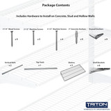 Triton Products Wire Wall Shelf,16 inx31 1-2 inx33 in 1795