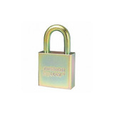 American Lock Keyed Padlock, 3/4 in,Gold,PK10 A5200GLNKAS10