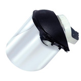 Lightweight 170-SB Face Shield Assembly with Ratcheting Headgear, Clear Tint, Uncoated, Black 14955