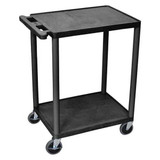Manufacturer Varies Utility Cart,300 lb. Cap.,PE,2 Shelves HE32-B
