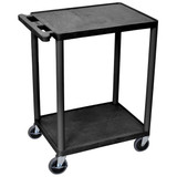 Manufacturer Varies Utility Cart,300 lb. Cap.,PE,2 Shelves HE32-B
