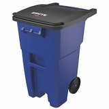 Rubbermaid Commercial Trash Can,50 gal.,Blue,Plastic FG9W2700BLUE