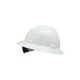 V-Gard Protective Hats, Fas-Trac Ratchet, Slotted Hat, White