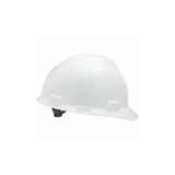 V-Gard Slotted Hard Hat Cap, Staz-On Suspension, White