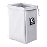 Royal Basket Trucks Enviro Hamper Bag, 30 gal, white vinyl G00-WWX-EBN