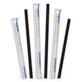 Hoffmaster® Aardvark Paper Straws, 5.75", Black, 3,200/carton 61612099