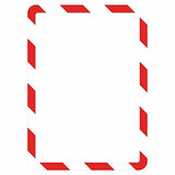 Tarifold Sign Holder,Red/White,Magnetic,PK2 P194943
