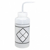 Sp Scienceware Wash Bottle,Std,32 oz,Write-On,Wht,PK6 F11646-3832