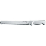 Dexter Russell Scalloped Slicer,10" Blade,White Handle 31604